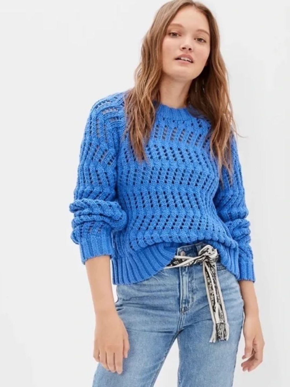American Eagle open knit sweater 💙